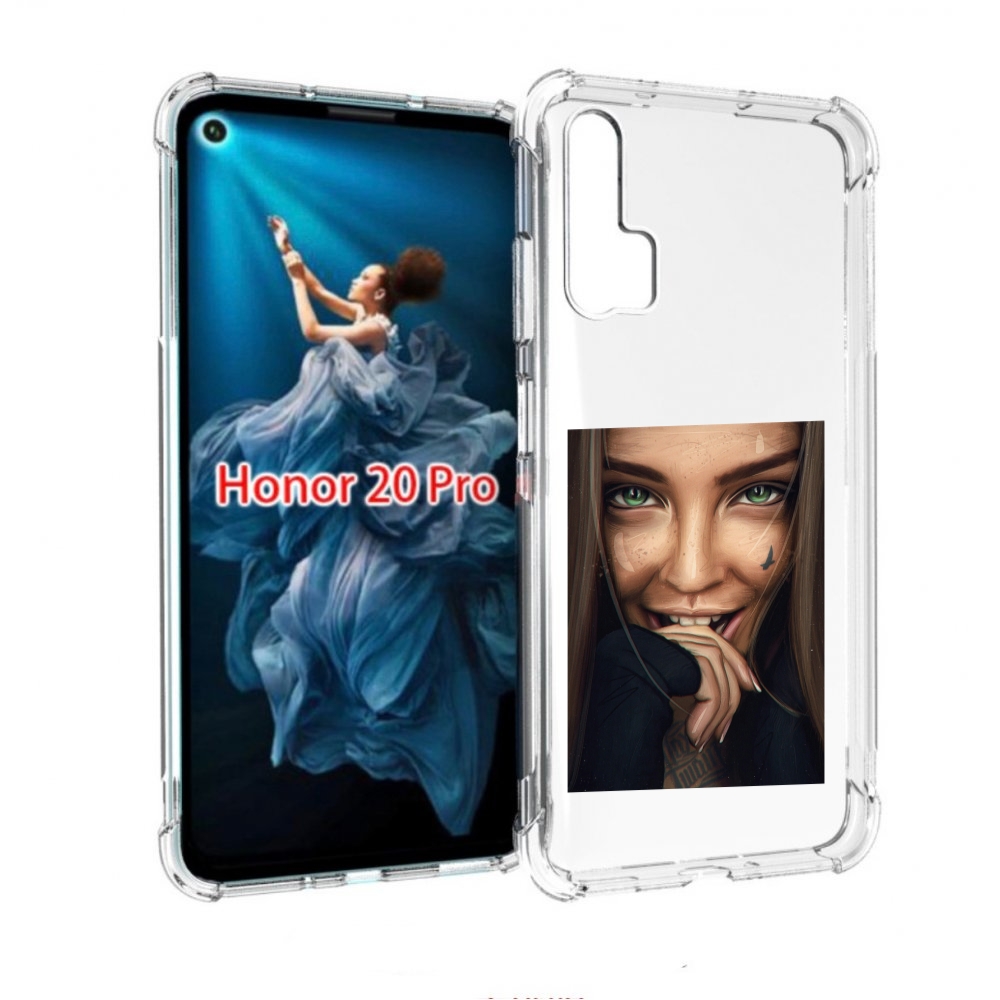 

Чехол бампер MyPads девушка улыбается женский для Honor 20 Pro п, Прозрачный, Tocco