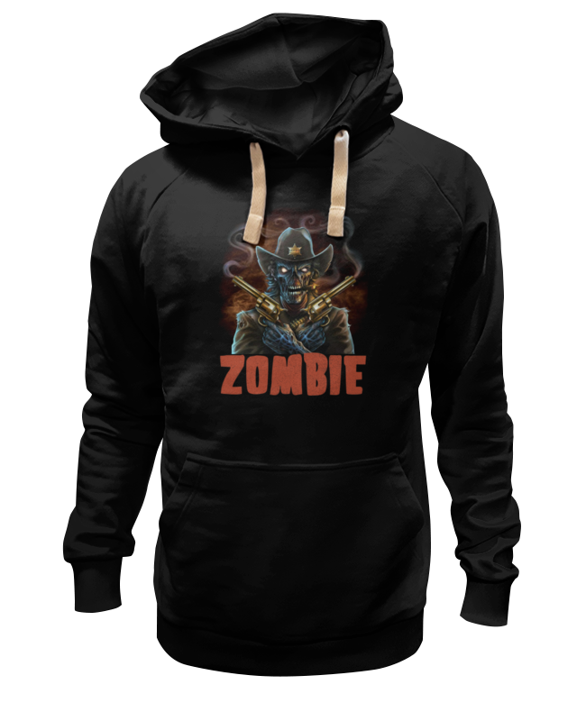 

Худи унисекс Printio Zombie sheriff черное S, Черный, Zombie sheriff