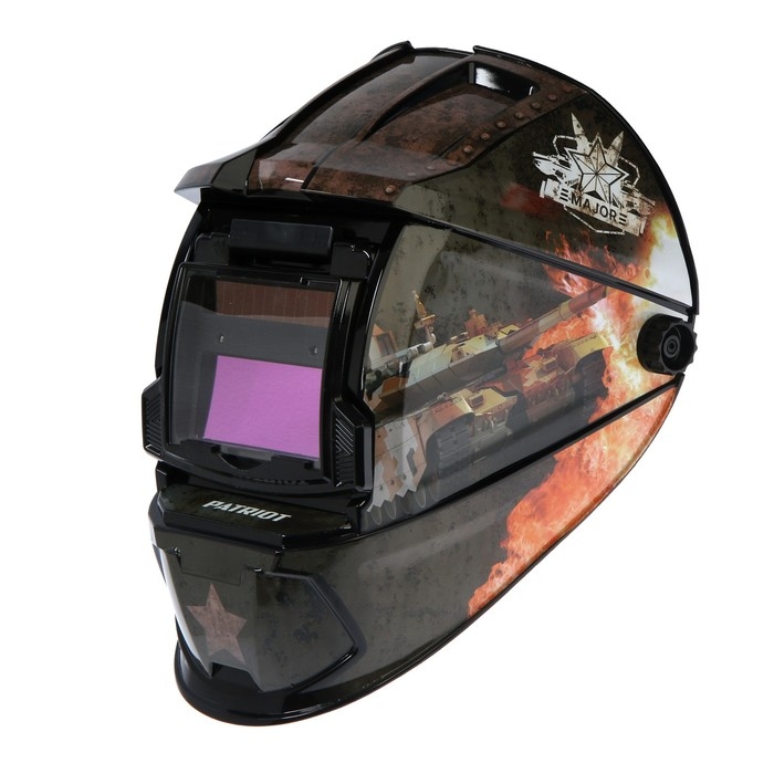 фото Patriot маска сварщика patriot wh 300, хамелеон, 110х90 мм, din 9-13, откидное стекло
