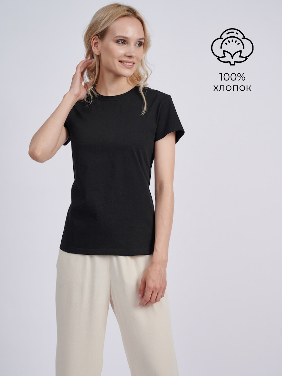 

Футболка женская KATHARINA KROSS 01-00013517 черная 2XL, Черный, 01-00013517