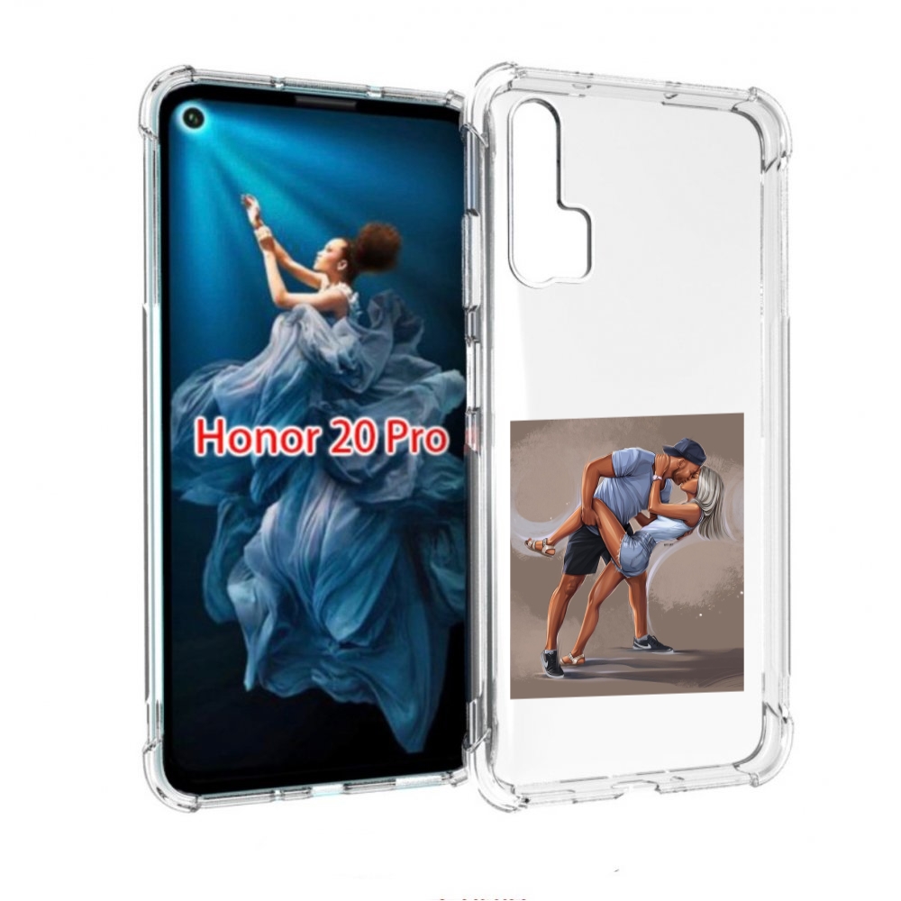 

Чехол бампер MyPads девушка с парнем танцуют женский для Honor 2, Прозрачный, Tocco