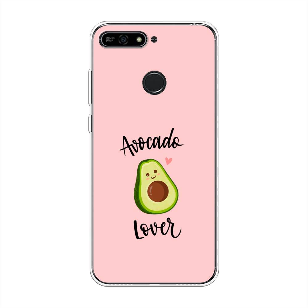 

Чехол на Honor 7A Pro "Avocado lover", Розовый;зеленый, 65450-6