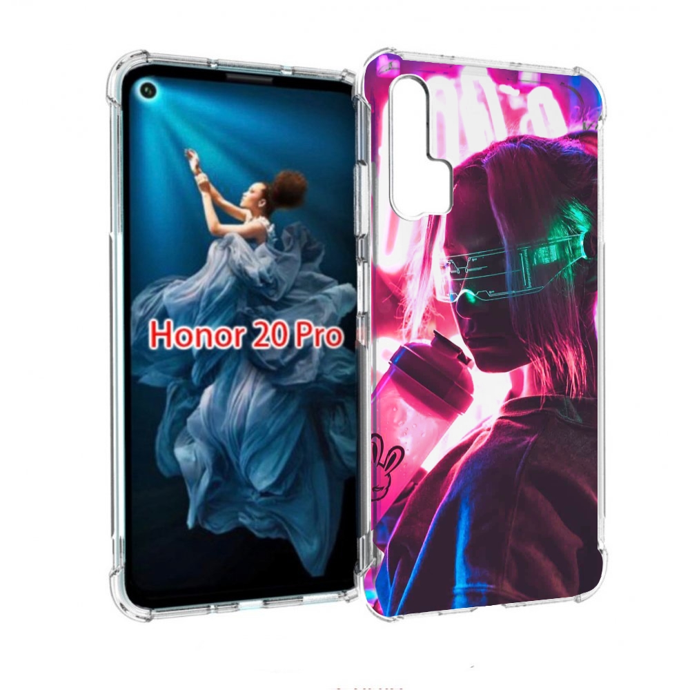 

Чехол бампер MyPads девушка неоновый фон женский для Honor 20 Pr, Прозрачный, Tocco