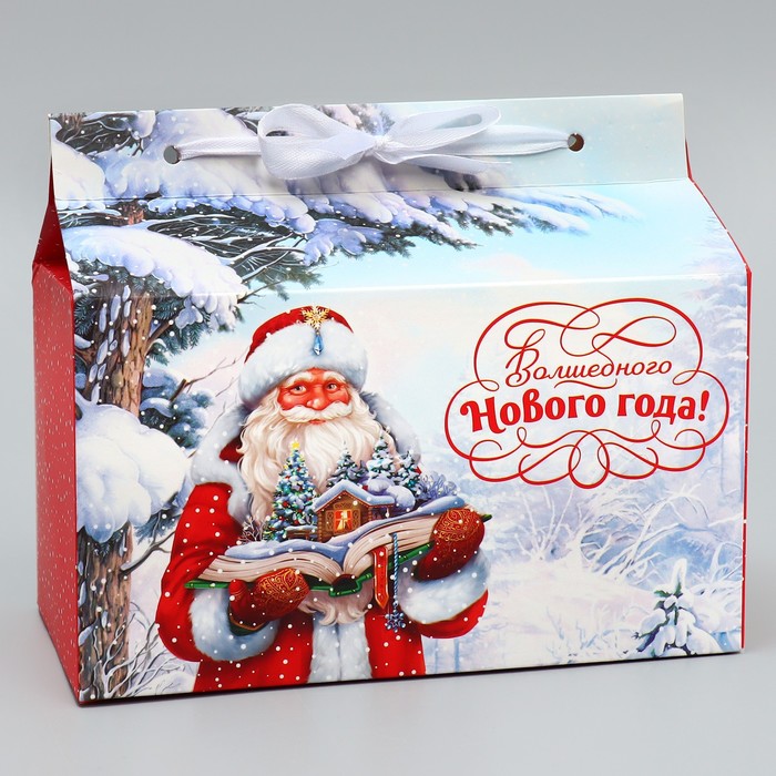 

Коробка подарочная Дарите Счастье Волшебного Нового года! 10 х 18 х 14 см 5 шт, Разноцветный