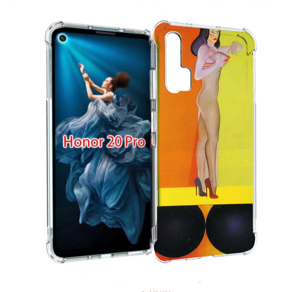 

Чехол бампер MyPads девушка на шарах женский для Honor 20 Pro пр, Прозрачный, Tocco