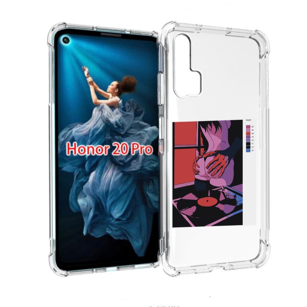 

Чехол бампер MyPads девушка красивая сзади женский для Honor 20, Прозрачный, Tocco