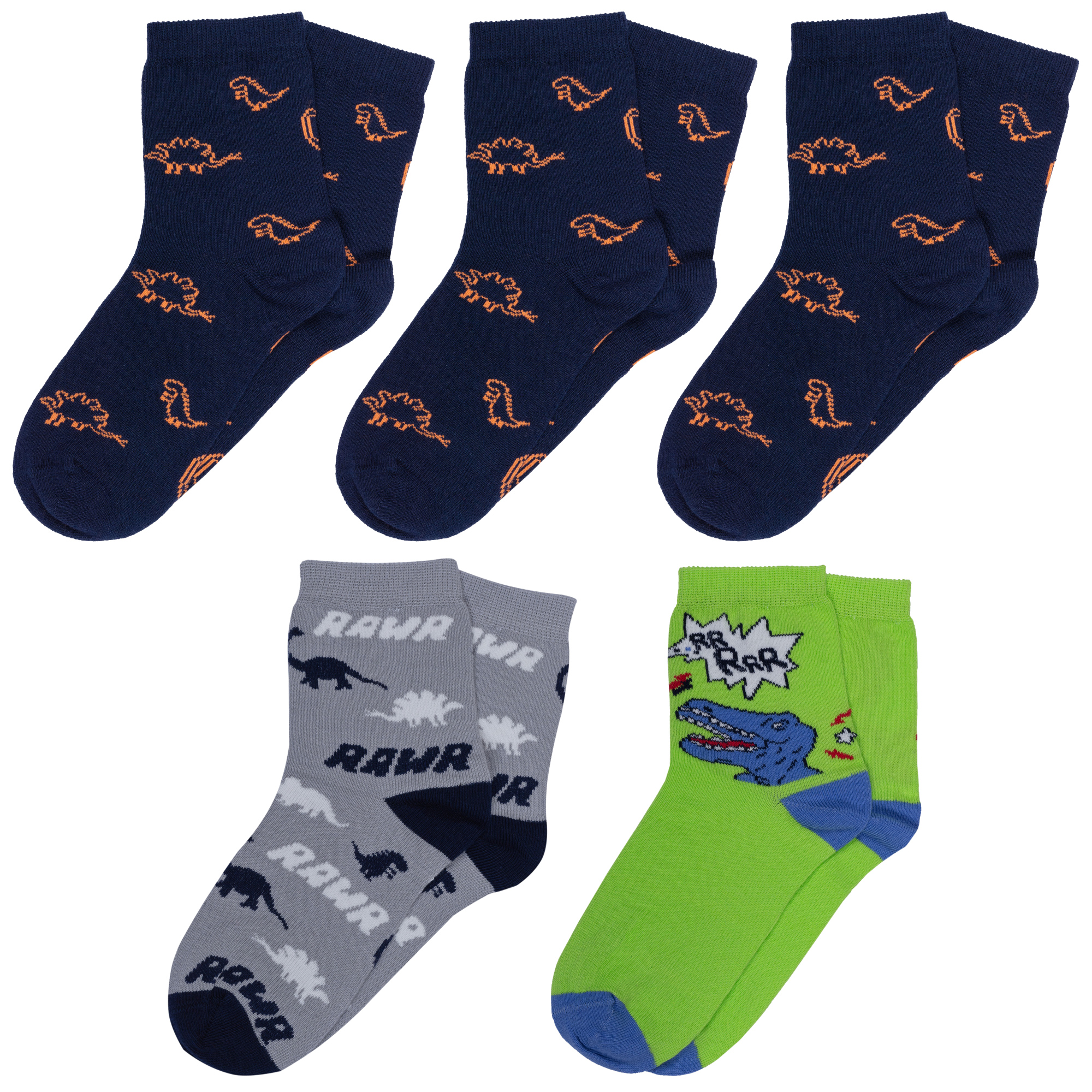 

Носки детские Rusocks 5-Д3-13498 цв. синий; серый; зеленый р. 16-18, 5-Д3-13498