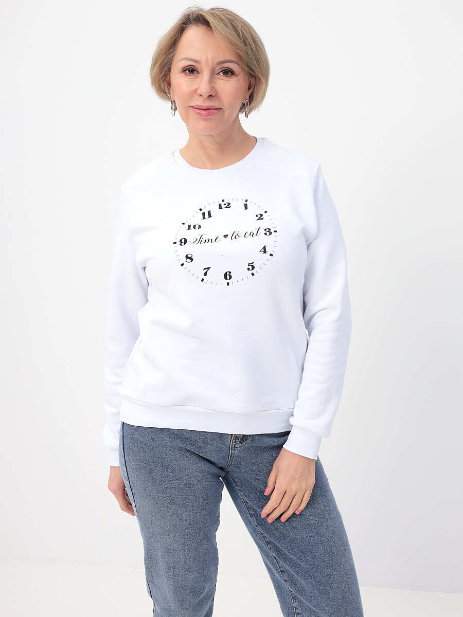 

Свитшот женский KATHARINA KROSS 01-00013117 белый M, 01-00013117