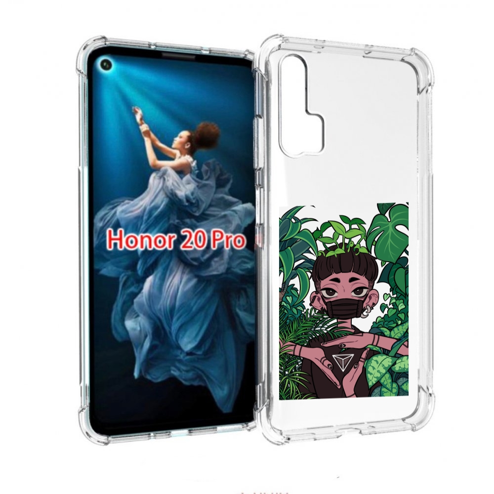 

Чехол бампер MyPads девушка в природе женский для Honor 20 Pro п, Прозрачный, Tocco