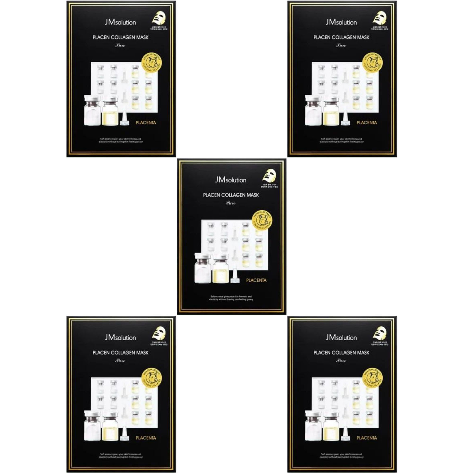

Набор тканевых масок JMsolution с коллагеном Placen Collagen Mask Pure 5 шт, Маска