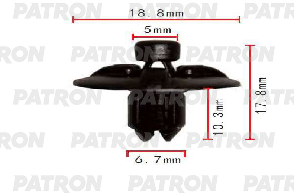 

Клипса Автомобильная PATRON P371904