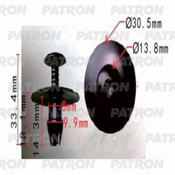 

Клипса Автомобильная PATRON P370309