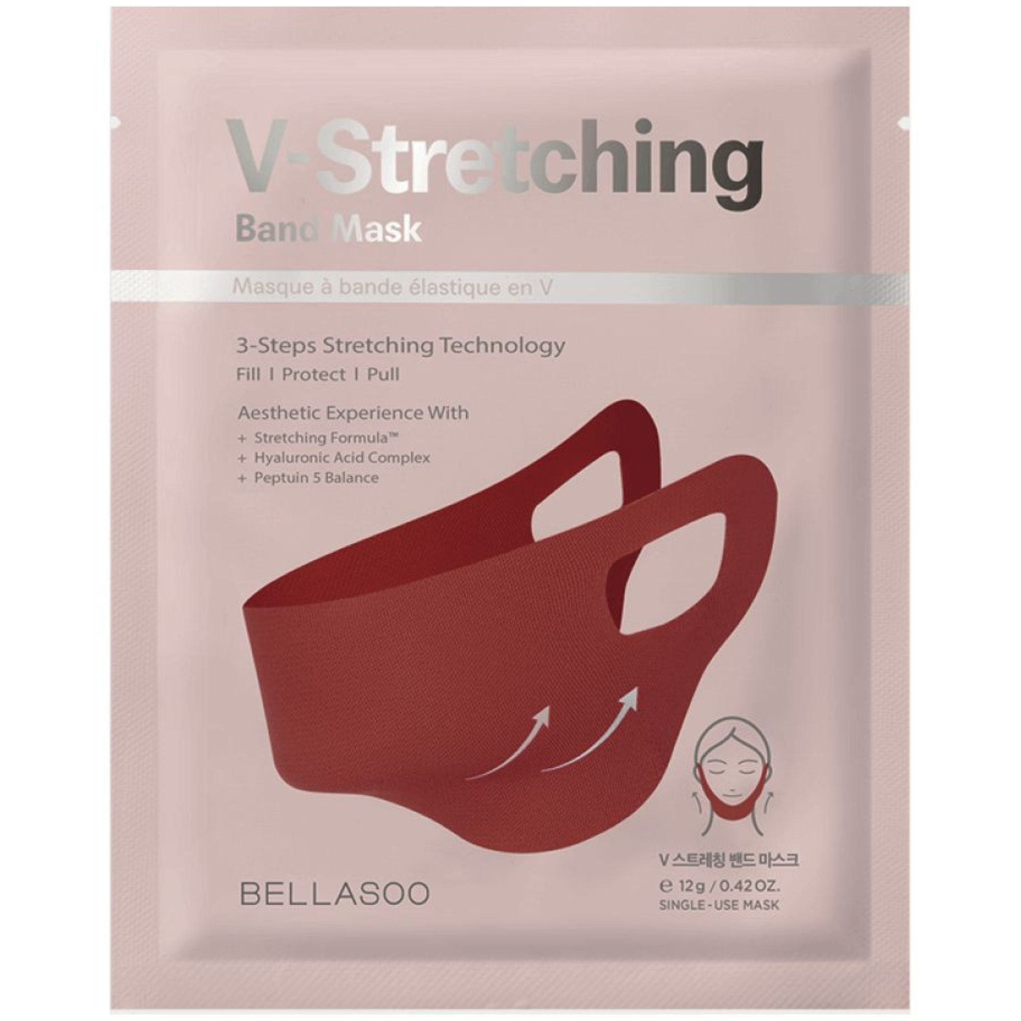 Лифтинг-маска CKD для овала лица Bellasoo Mask V Stretching Band 12 г