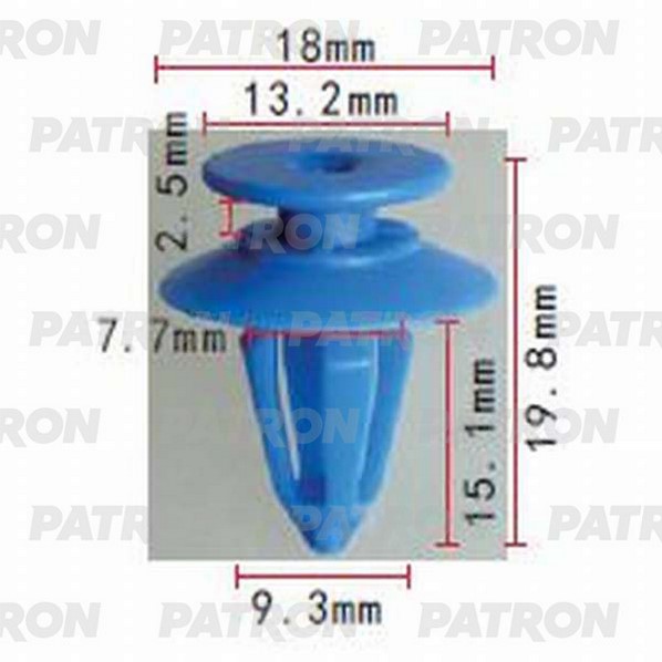 Клипса Автомобильная PATRON P371014 600005189607