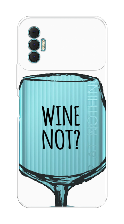 

Чехол на Tecno Spark 8P "Wine not white", Белый, 301450-6