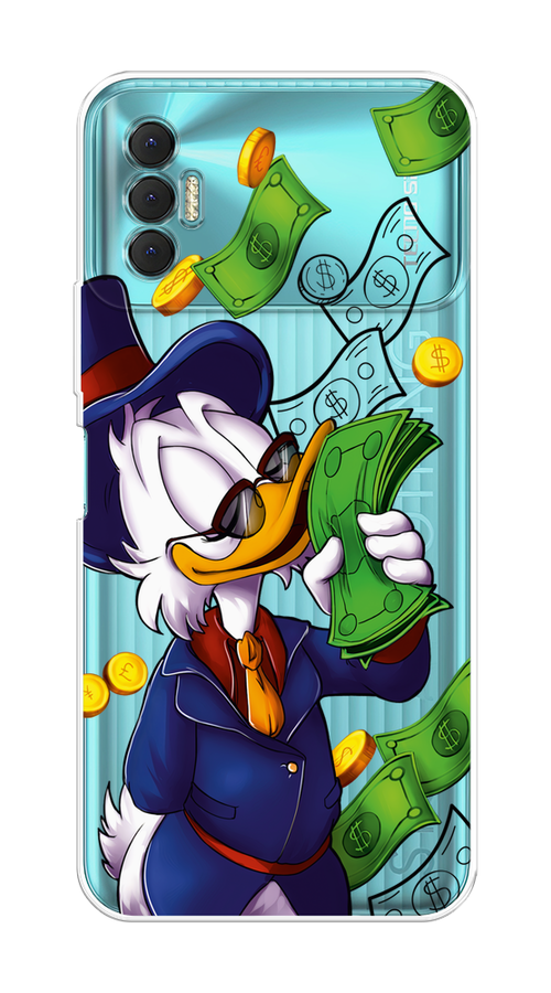 

Чехол на Tecno Spark 8P "Scrooge McDuck with Money", Синий;зеленый;белый, 301450-6