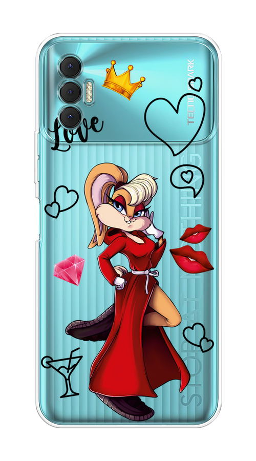 

Чехол на Tecno Spark 8P "Rich Lola Bunny", Красный;бежевый;оранжевый, 301450-6