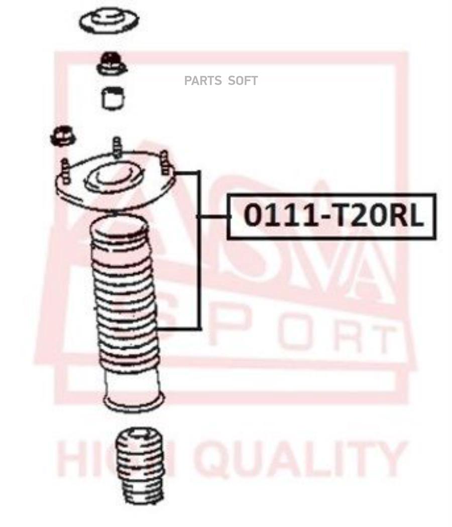 

Asva 0111T20Rl Опора Заднего Амортизатора Левая