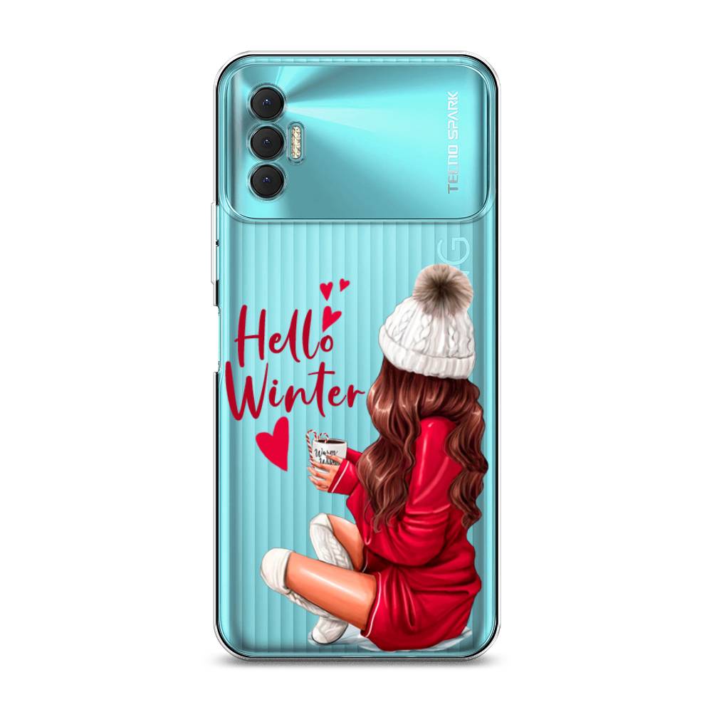 

Чехол для Tecno Spark 8P "Hello winter", Красный;белый;коричневый, 301450-5