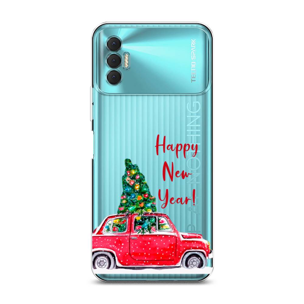 

Чехол для Tecno Spark 8P "Happy New Year", Красный;зеленый, 301450-5