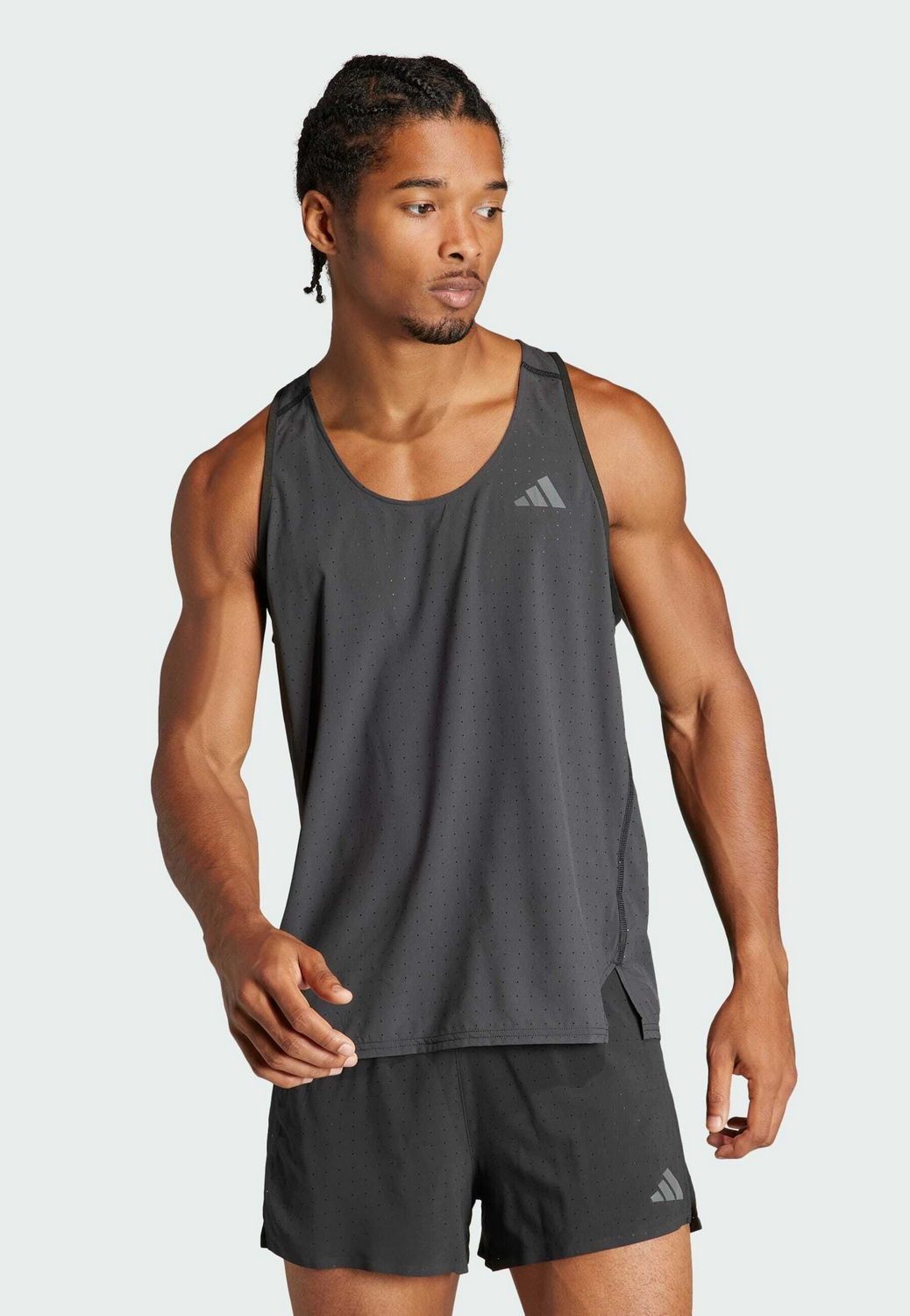 

Майка мужская Adidas ADIZERO черная XL, Черный, ADIZERO