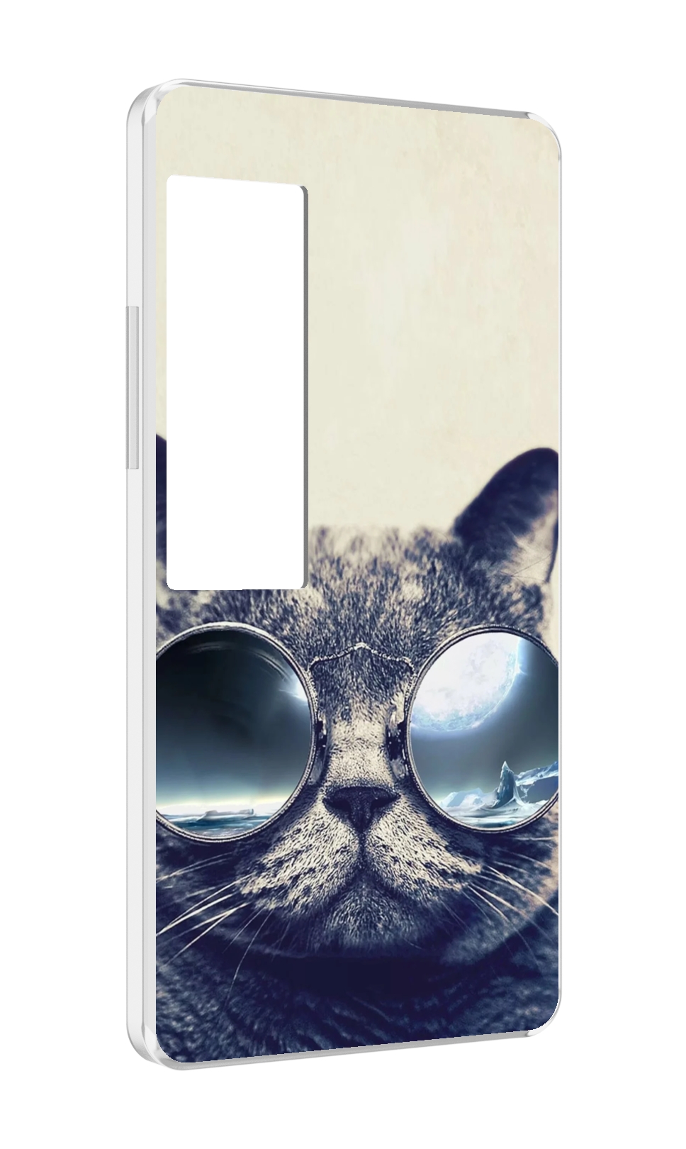 

Чехол MyPads Кот-в-очках-2 для Meizu Pro 7 Plus, Прозрачный, Tocco
