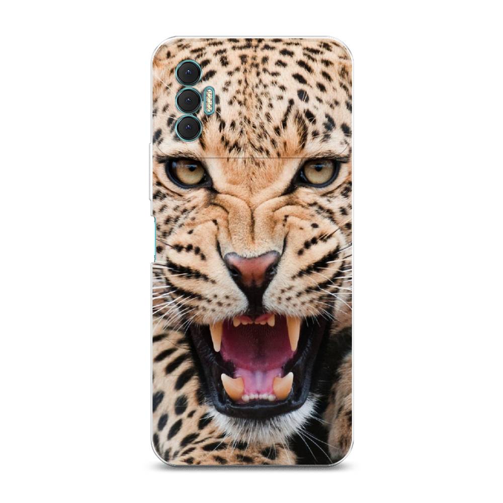 

Чехол для Tecno Spark 8P "Леопард 3d", Бежевый;черный, 301450-6