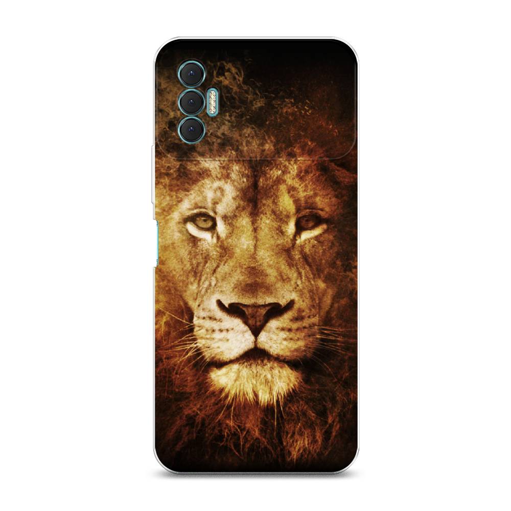 

Чехол для Tecno Spark 8P "Лев", Черный;коричневый;желтый, 301450-6