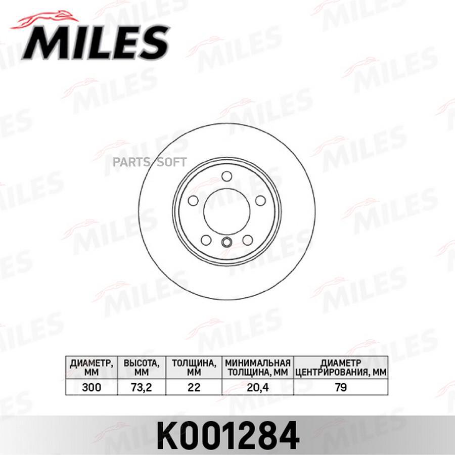

Диск Тормозной Передний D300мм. Bmw 1 F20 118-120/3 F30 316-320 (Trw Df6143s) K001284 Mile