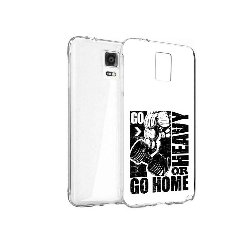 

Чехол MyPads Tocco для Samsung Galaxy Note 4 накаченные руки, Прозрачный, Tocco