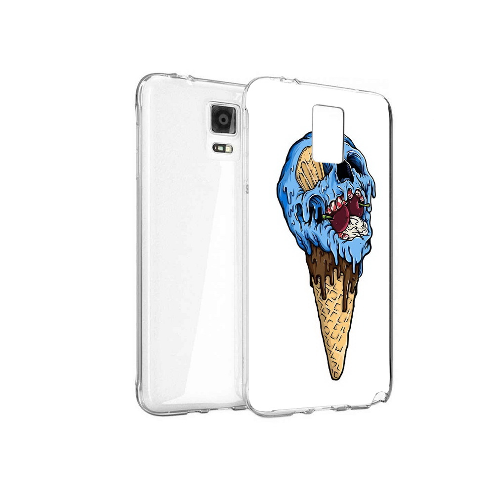 

Чехол MyPads Tocco для Samsung Galaxy Note 4 мороженное череп, Прозрачный, Tocco