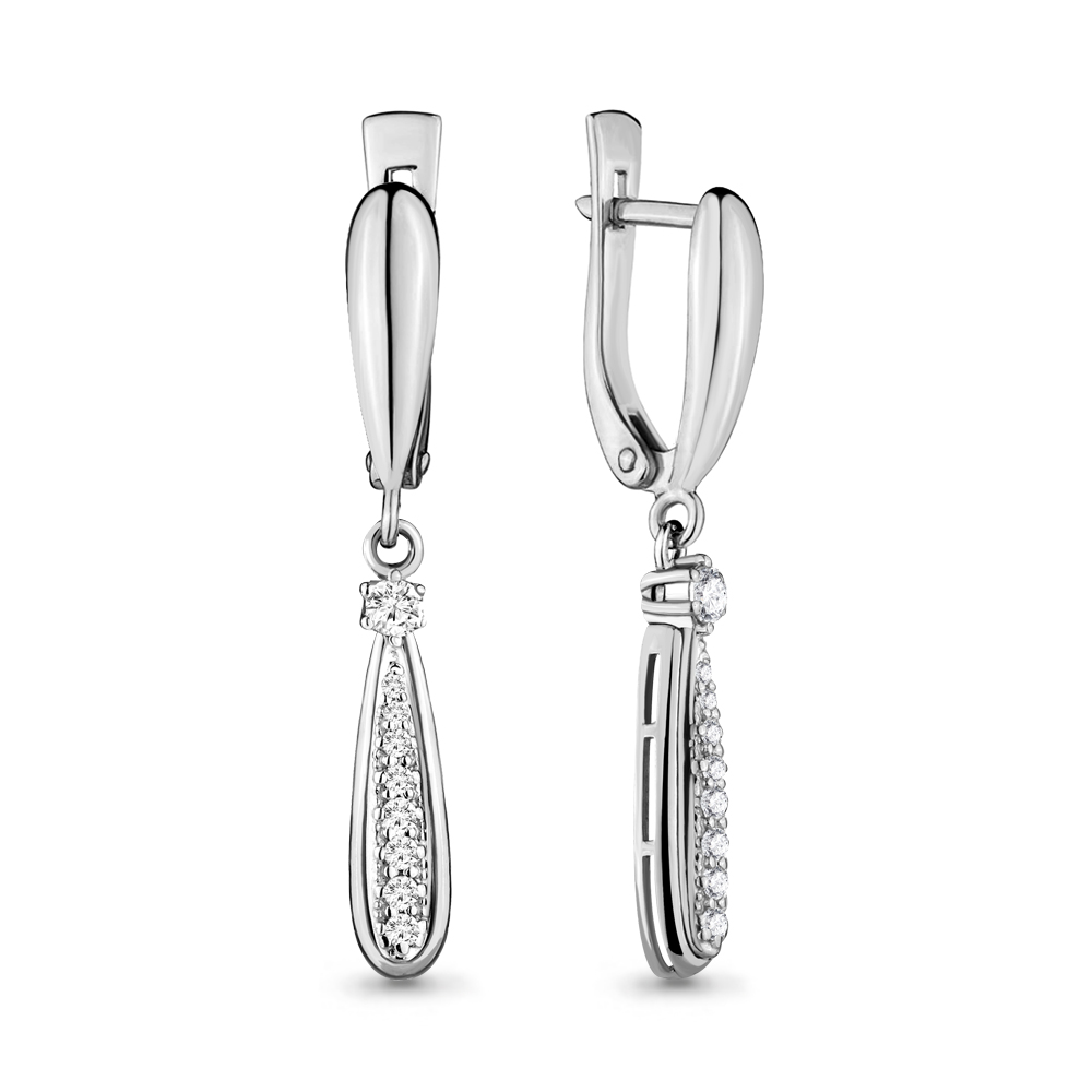 

Серьги из белого золота с бриллиантом Aquamarine Aquamarine 940136_585_бз, 940136_585_бз