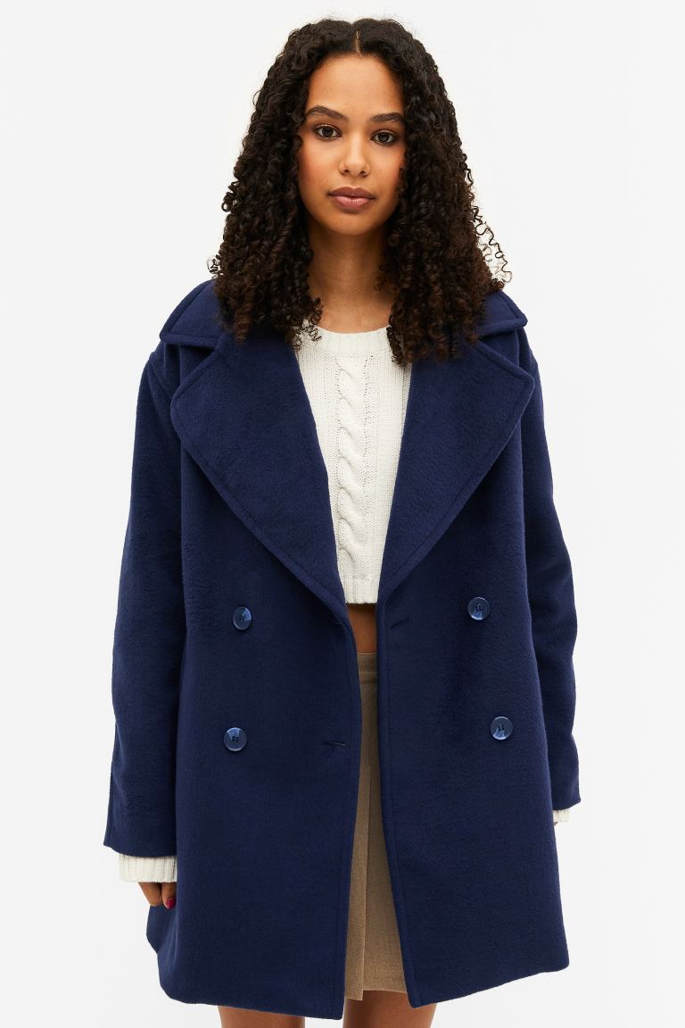 Пальто женское Monki 1129911001 синее 2XL (доставка из-за рубежа)