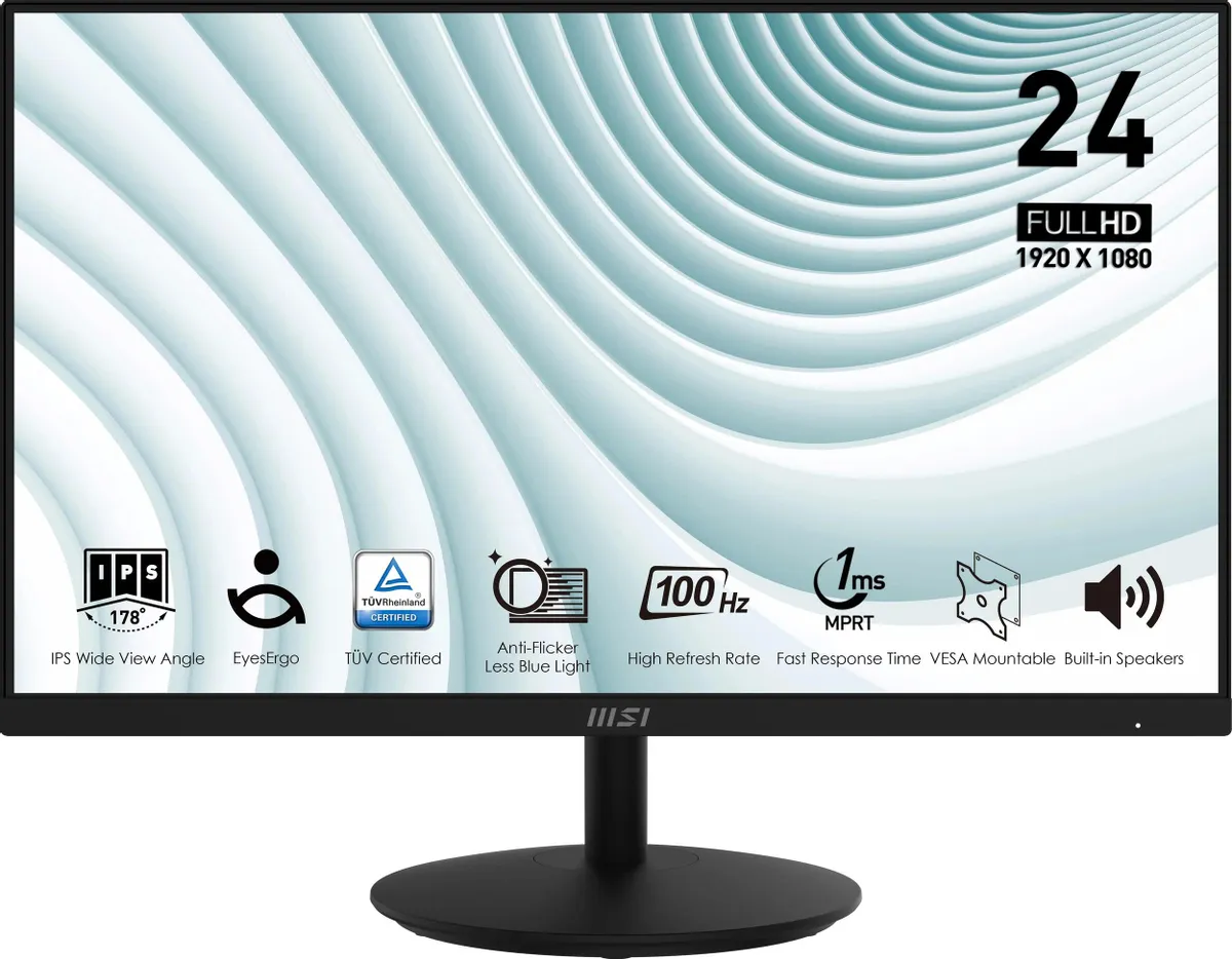 

23.8" Монитор MSI LCD PRO MP242A 23.8'' черный 100Hz 1920x1080 IPS, PRO MP242A