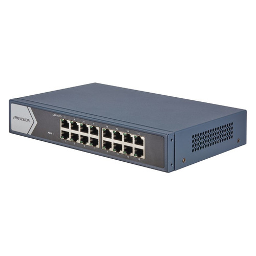 

Коммутатор Hikvision DS-3E0516-E(B), неуправляемый