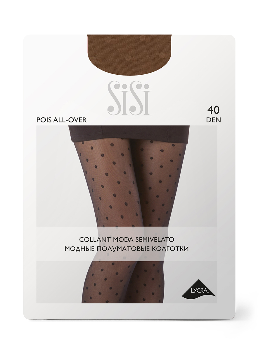 

Колготки Sisi POIS ALL OVER 40 daino 1/2, Бежевый, POIS ALL OVER 40 (крупный горошек)