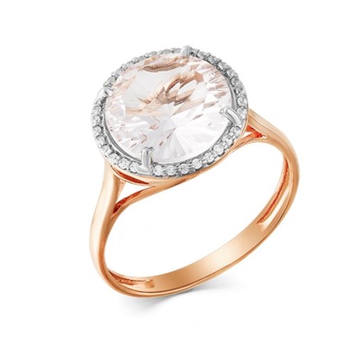 

Кольцо из золота р. , Magic Stones 01-2-410-58, горный хрусталь\фианит, 01-2-410-58