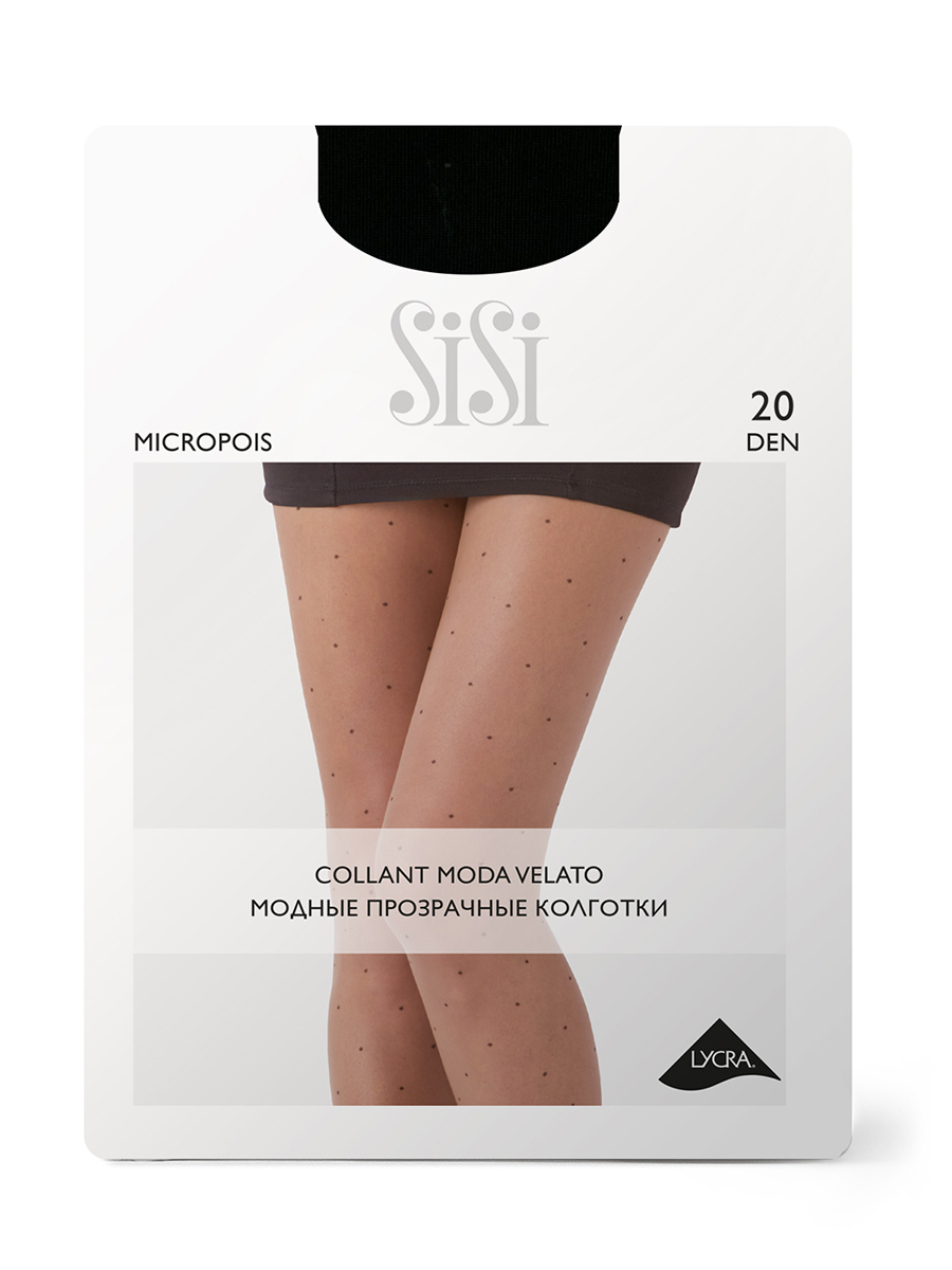 

Колготки Sisi MICROPOIS 20 nero 1/2, Черный, MICROPOIS 20 (мелкий горошек)