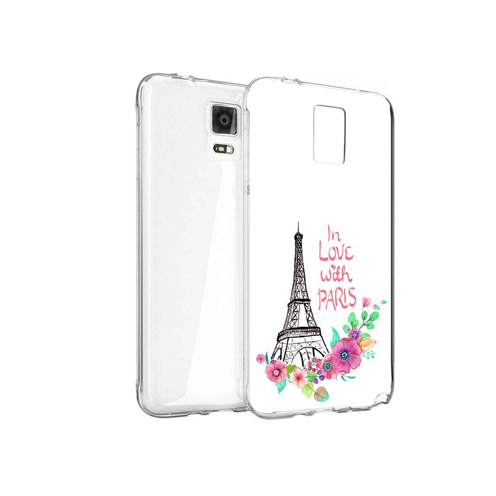 

Чехол MyPads Tocco для Samsung Galaxy Note 4 любимый париж, Прозрачный, Tocco