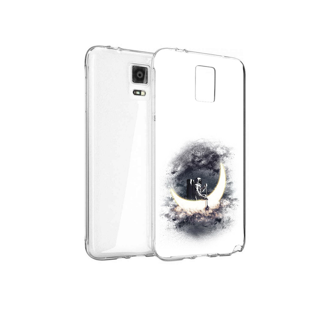 

Чехол MyPads Tocco для Samsung Galaxy Note 4 лунный путешественник, Прозрачный, Tocco