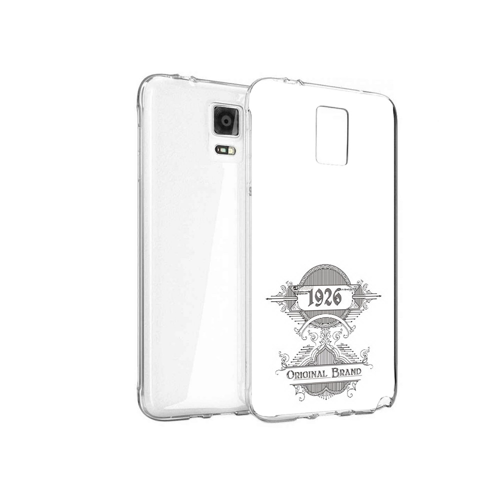 

Чехол MyPads Tocco для Samsung Galaxy Note 4 логотип черно белый, Прозрачный, Tocco