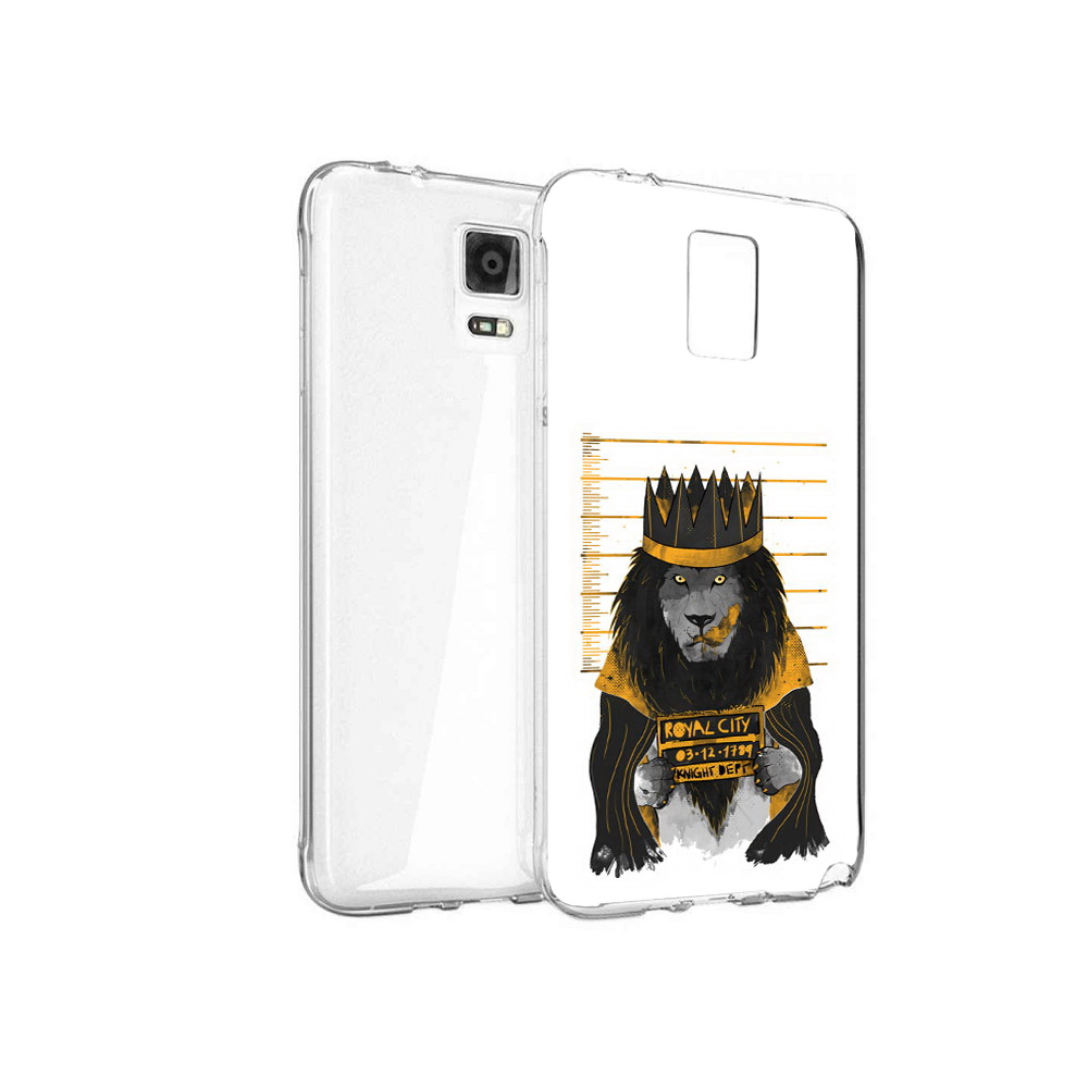 

Чехол MyPads Tocco для Samsung Galaxy Note 4 лев в законе, Прозрачный, Tocco