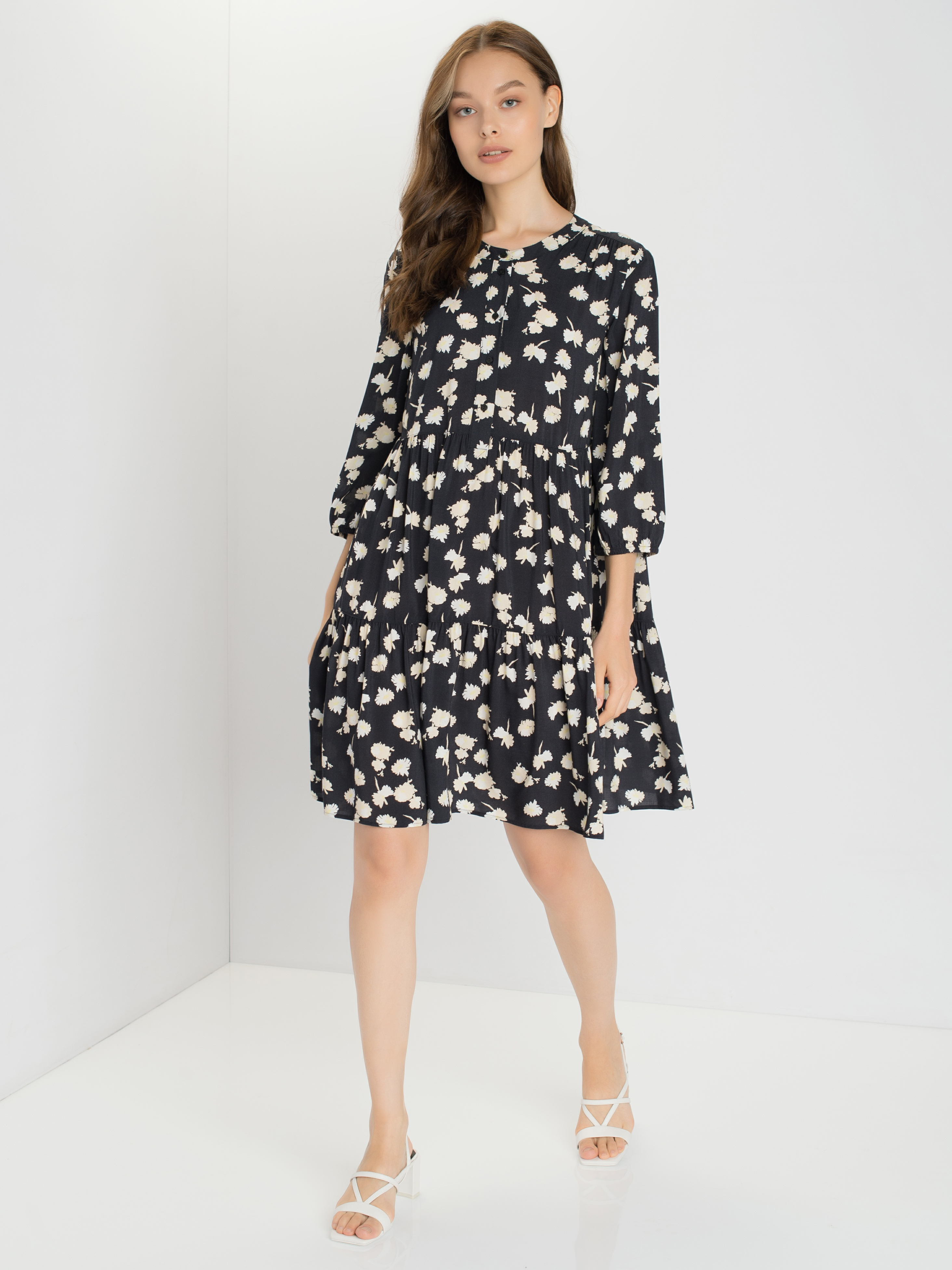 

Платье женское TAIFUN by GERRY WEBER 180021-11009-1102 черное 40, 180021-11009-1102