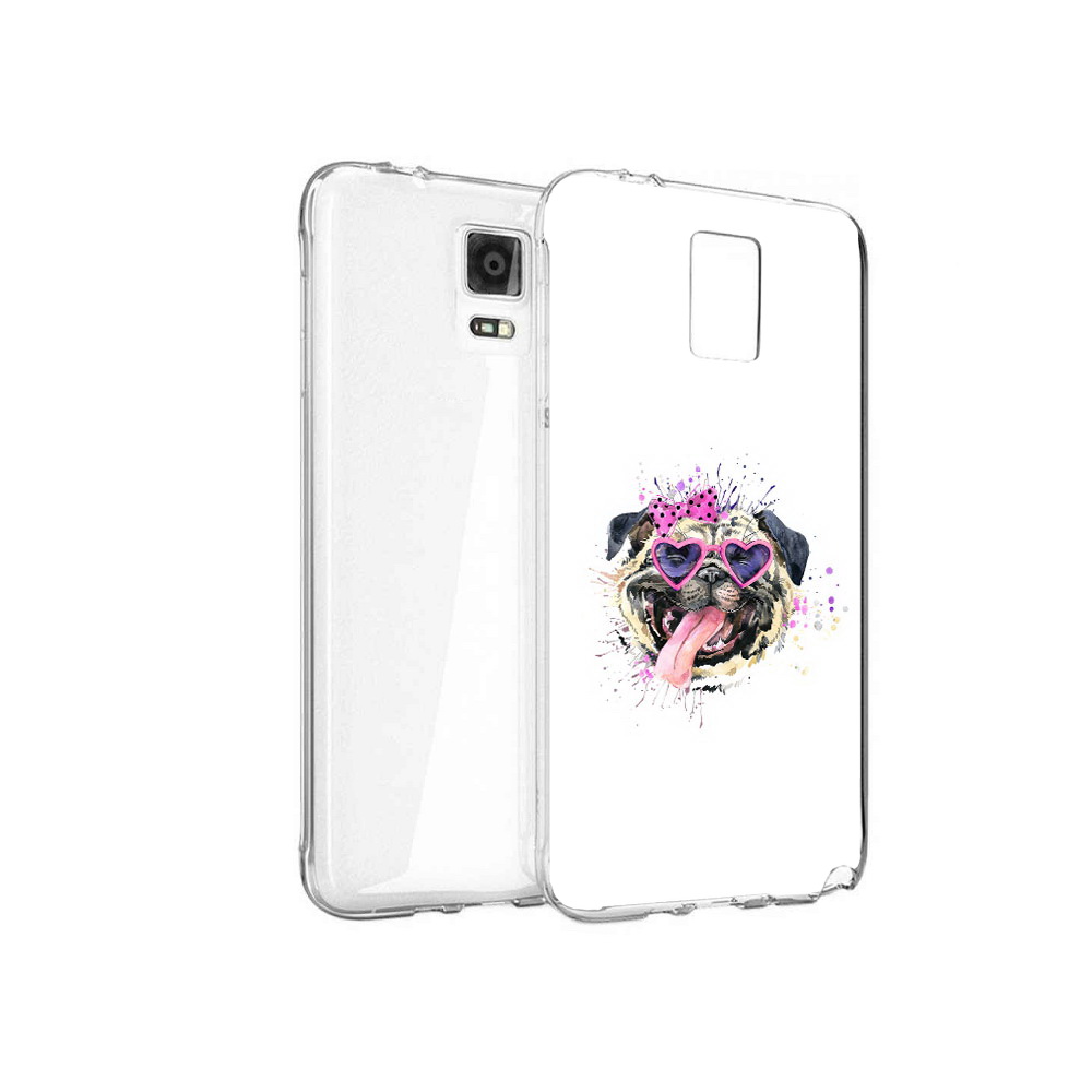 

Чехол MyPads Tocco для Samsung Galaxy Note 4 Веселая собака, Прозрачный, Tocco