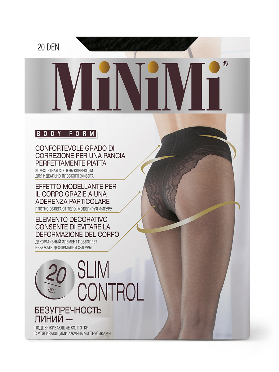 

Колготки женские Minimi SLIM CONTROL 20 черные 3(M), Черный, SLIM CONTROL 20