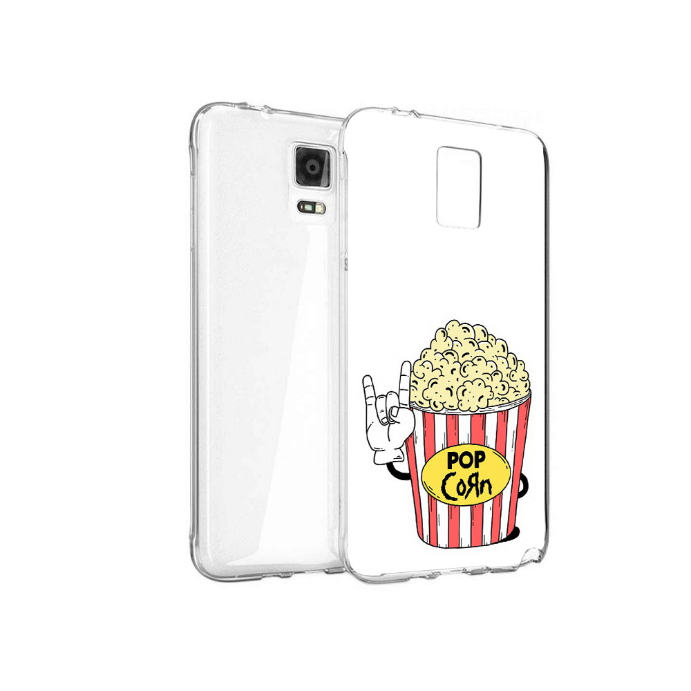 

Чехол MyPads Tocco для Samsung Galaxy Note 4 крутой попкорн, Прозрачный, Tocco