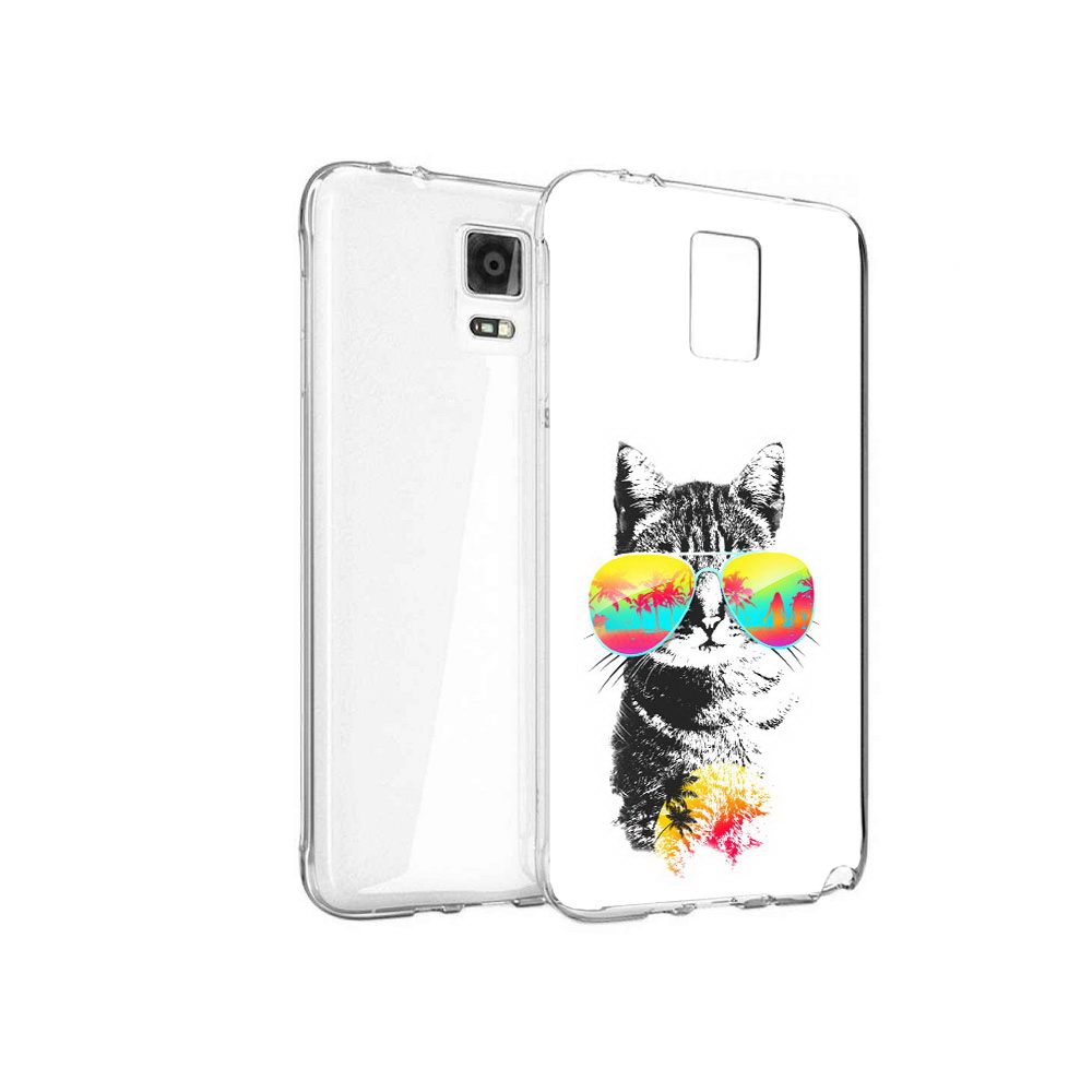 Чехол MyPads Tocco для Samsung Galaxy Note 4 крутой кот