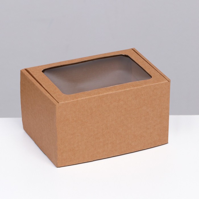 

Коробка с окном UPAK LAND, 17x12x10 см, 5 штук, Коричневый