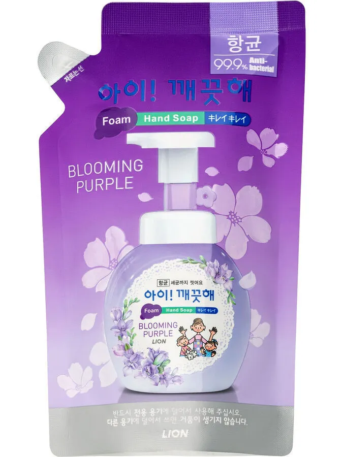 Купить LION Ai kekute Foam handsoap blooming purple 200ml Жидкое пенное мыло для рук с ароматом ф