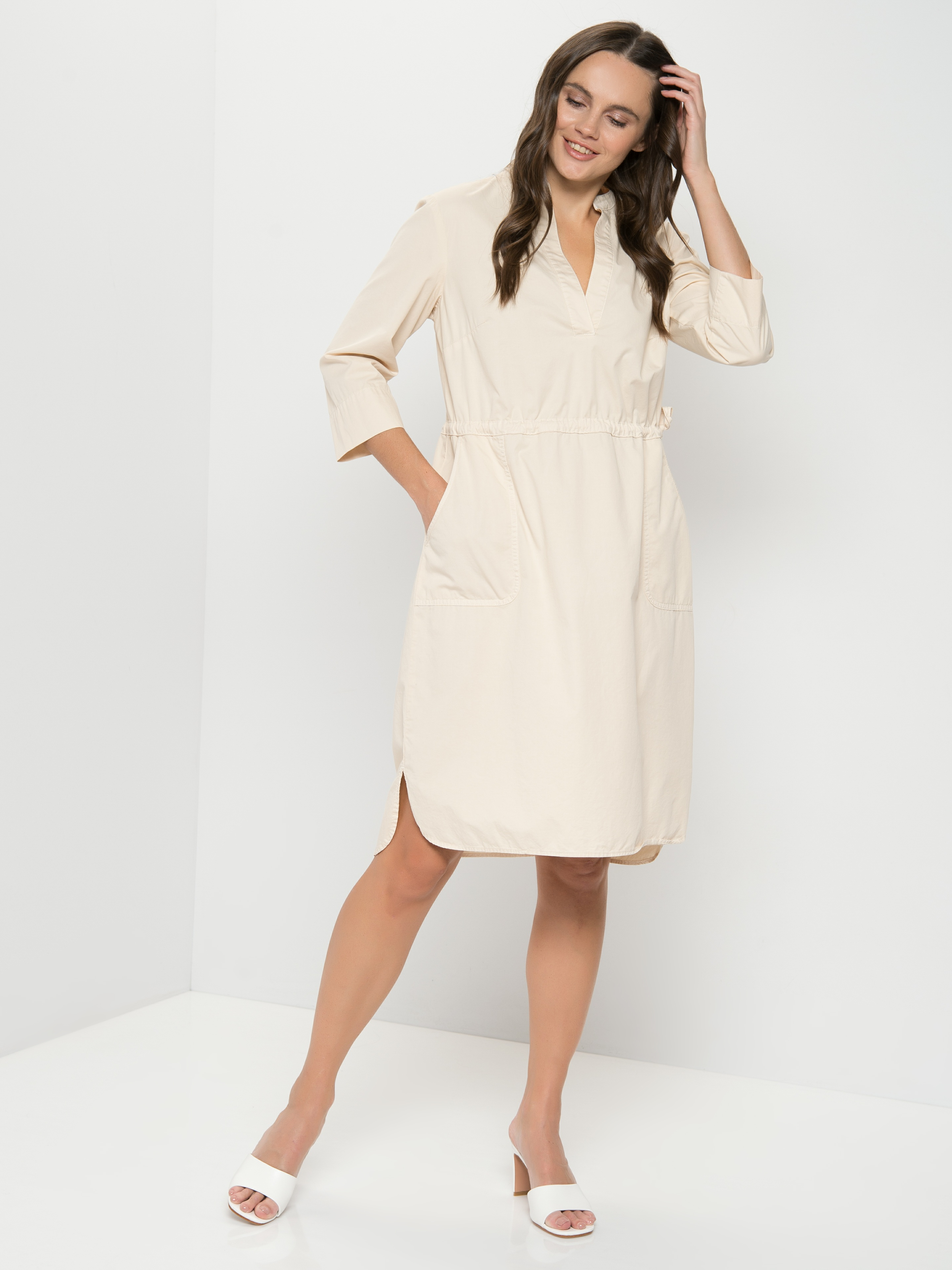 

Платье женское TAIFUN by GERRY WEBER 180012-11159-9350 бежевое 38, 180012-11159-9350